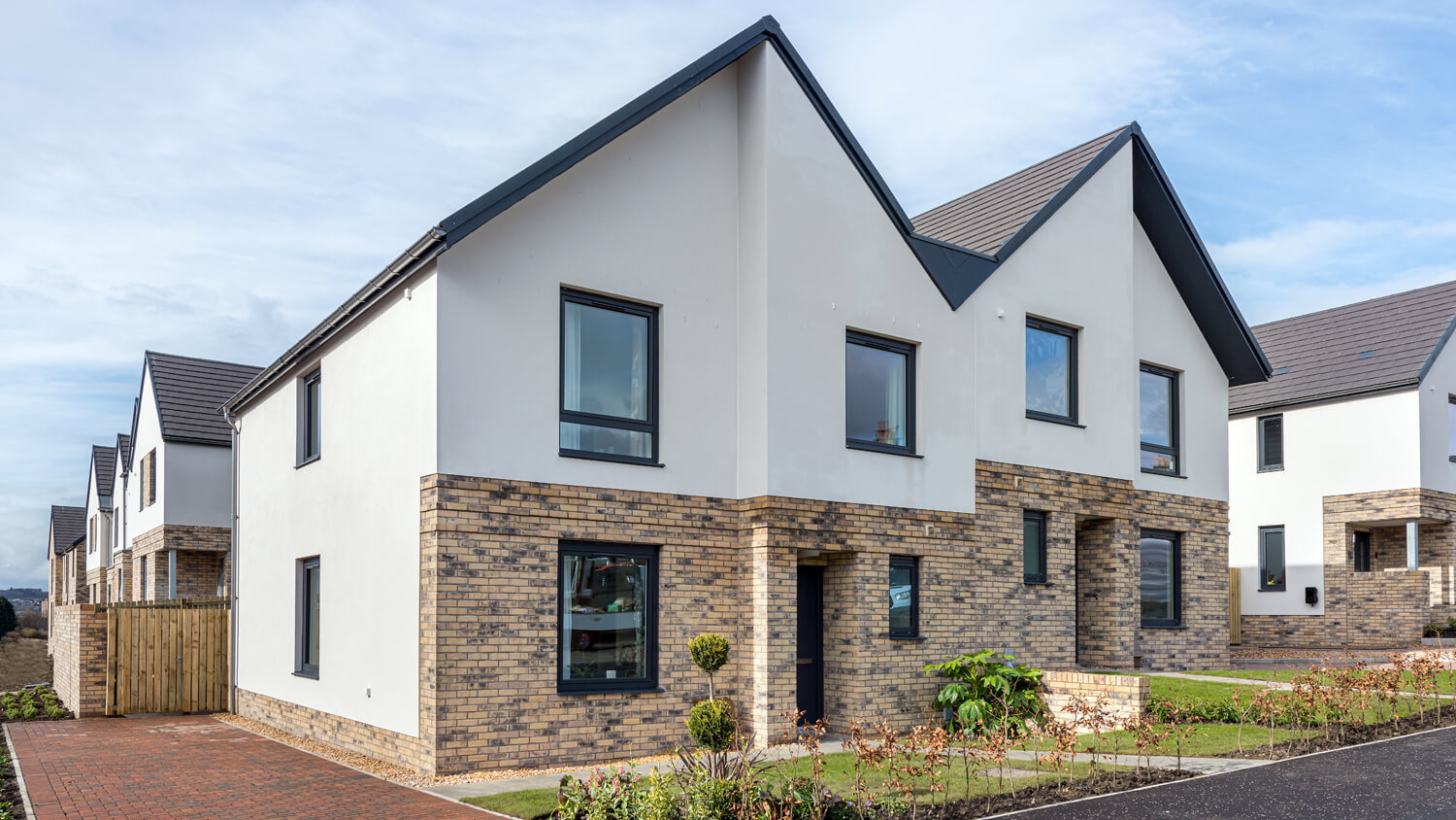 New Build Home, Viewforth, Kirkcaldy, Fife. Exterior of new build home